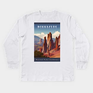 Pinnacles National Park Travel Poster Kids Long Sleeve T-Shirt